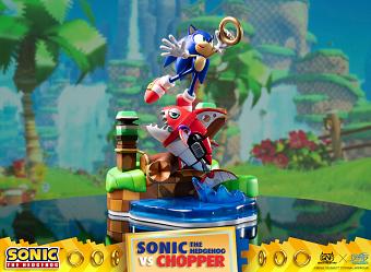 Sonic the Hedgehog: Sonic vs Chopper Diorama