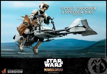 Star Wars: The Mandalorian - Scout Trooper and Speeder Bike 1:6