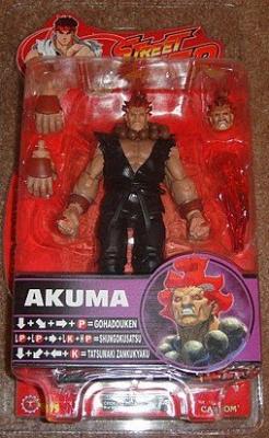 Street Fighter Series 4 Akuma Action Figure red Hair